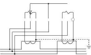 三相三線經(jīng)電流互感器 接入式電能表接線圖