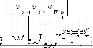 三相四線多功能表接線圖